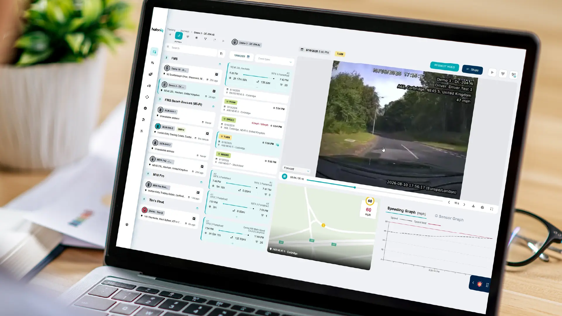 Haloniq Fleet Platform dashboard 